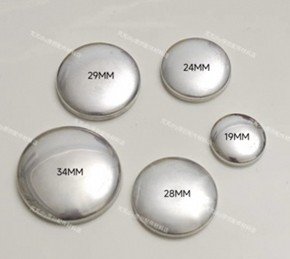 Round Thin Metallic Patting - Size 24 mm