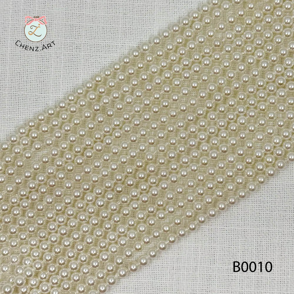 Round Artificial Pearls 3mm - Image 2