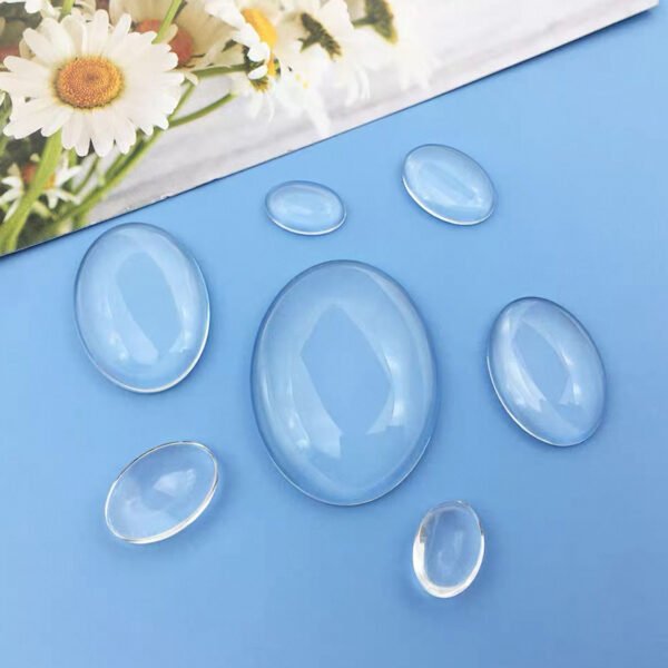 حشوة زجاج بيضاوية