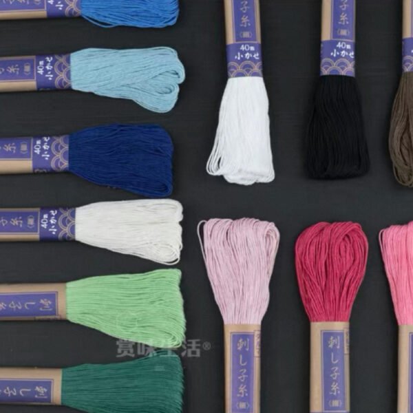 Sashiko thread mix color Daruma