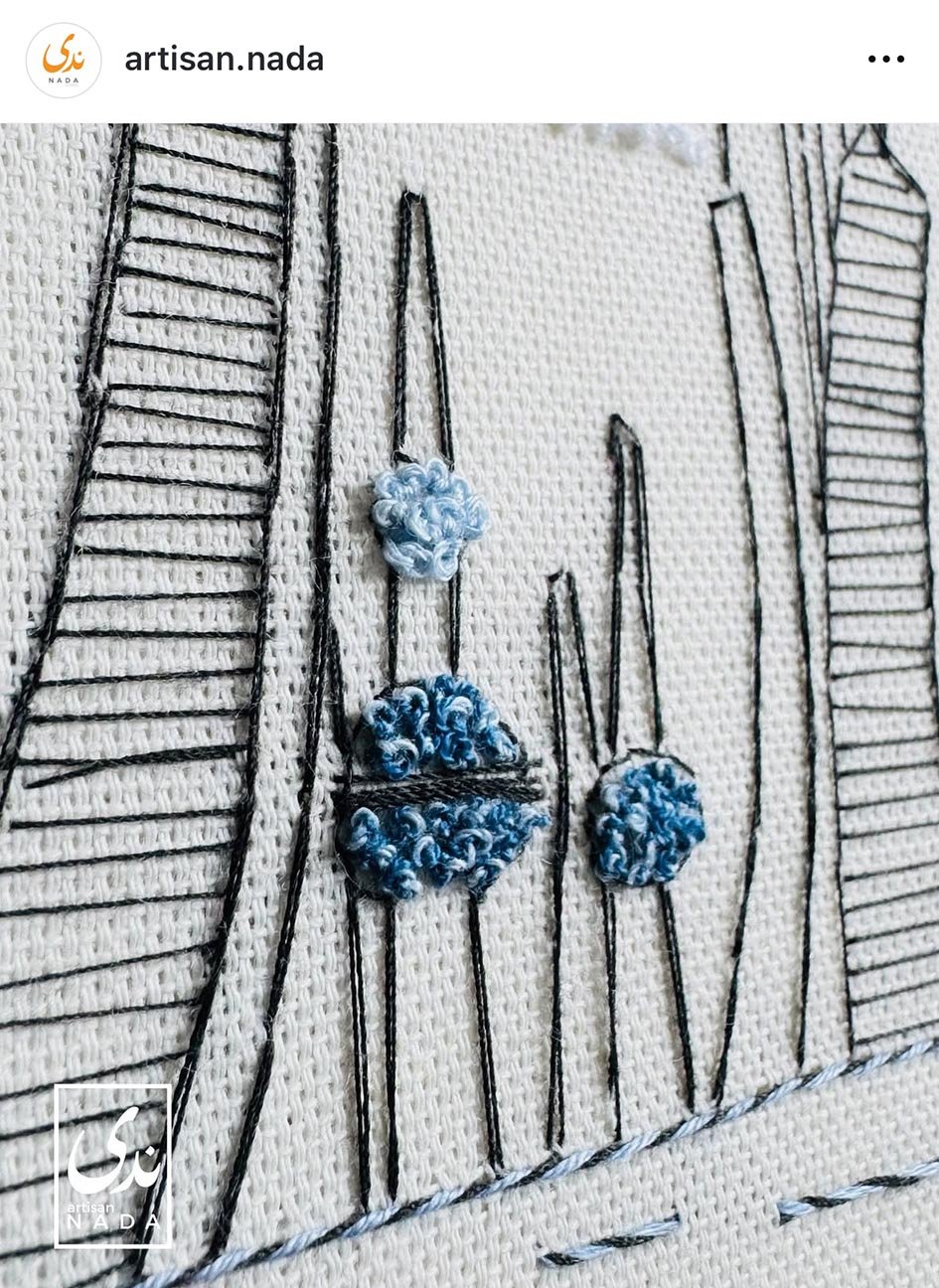 Kuwait And Mubrkiya Skyline pattern - Image 4