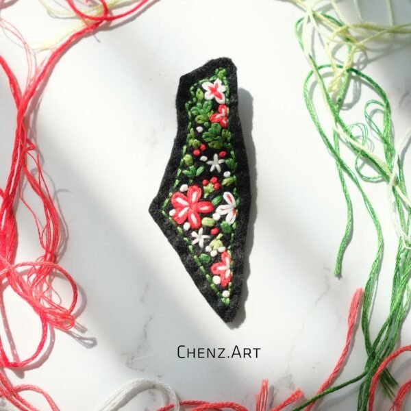 Blooming Palestine Map pattern