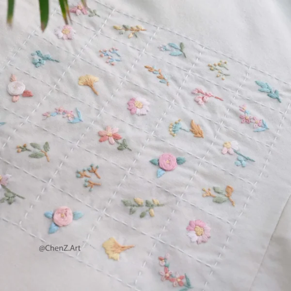 Flowers Squares Pattern